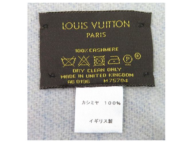 Sciarpa in cashmere Reykjavik Louis Vuitton Blu - vista 7