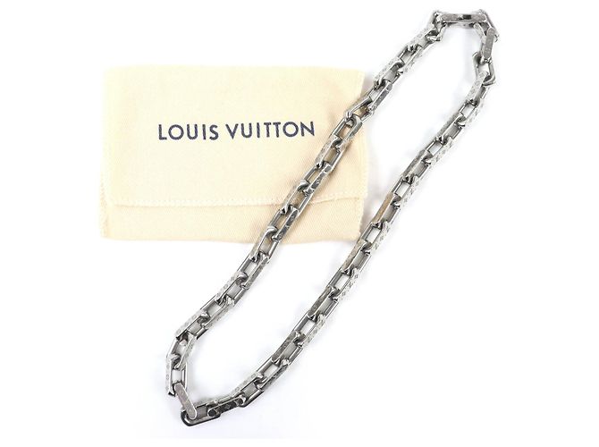 Collana a Catena Monogramma Modello 2025 di Louis Vuitton Argento - vista 2