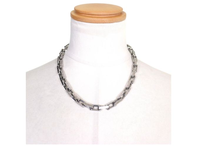 Collana a Catena Monogramma Modello 2025 di Louis Vuitton Argento - vista 3