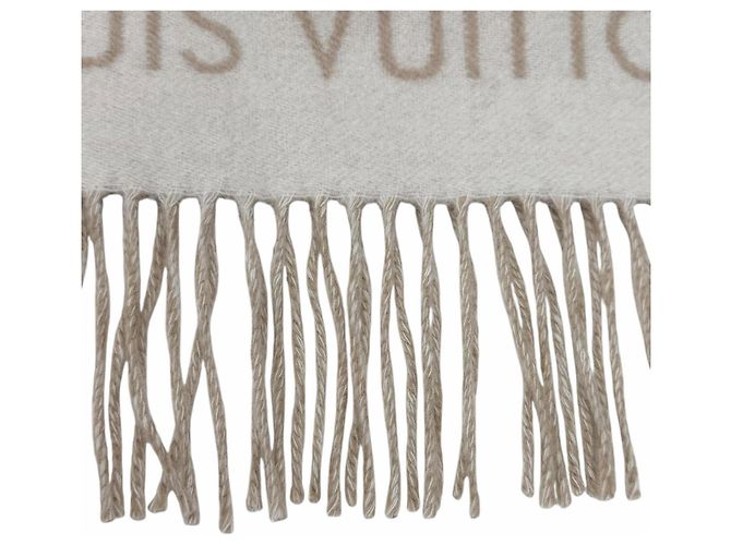 Stola in cashmere beige Louis Vuitton - vista 7