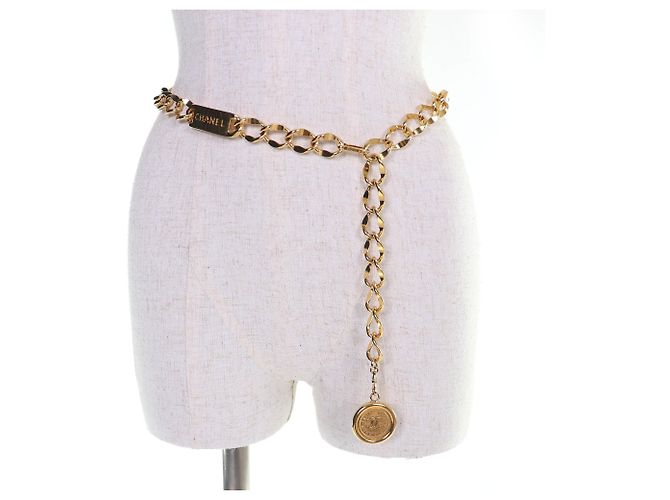 Chanel Gold Chain Belt mit Coco Mark Münzmotiv Golden - Ansicht 3