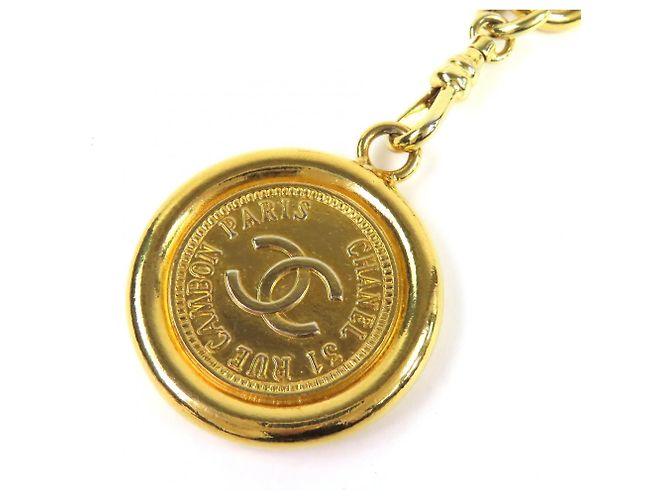 Chanel Gold Chain Belt mit Coco Mark Münzmotiv Golden - Ansicht 4