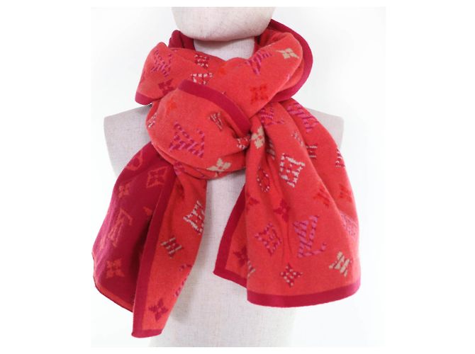 Bufanda de lana y cachemira Monogram Louis Vuitton Multicolor - vista 4