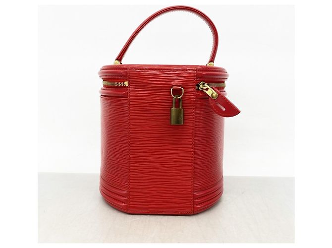 Borsa Louis Vuitton Epi Cannes in rosso castigliano - vista 11