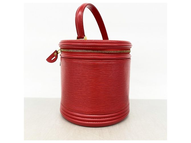 Borsa Louis Vuitton Epi Cannes in rosso castigliano - vista 2