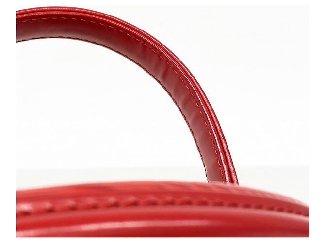 Borsa Louis Vuitton Epi Cannes in rosso castigliano - vista 9