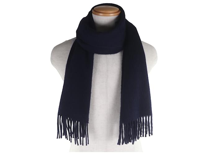 Stola 100% Cashmere Hermès Blu navy - vista 2