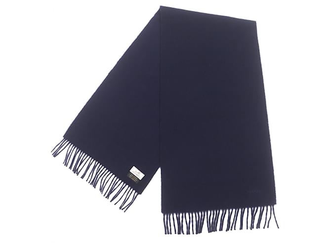 Stola 100% Cashmere Hermès Blu navy - vista 4