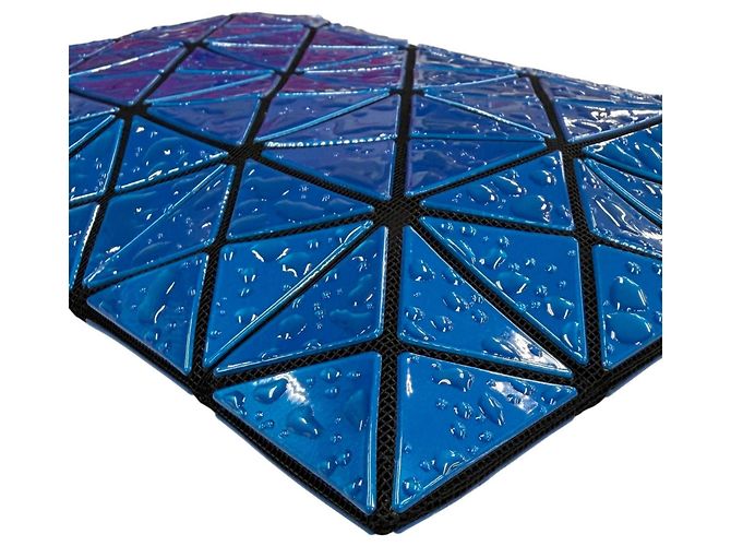 Bolso Clutch Triangular BAOBAO Issey Miyake Azul - vista 4