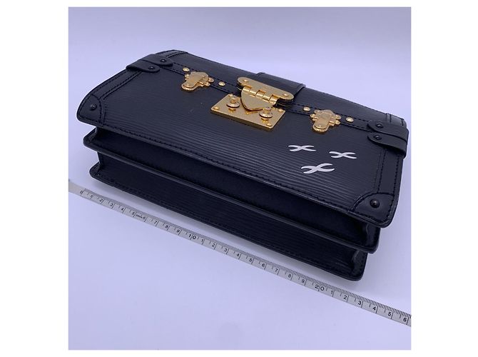 Louis Vuitton H 98 Water Ripple Soft Box Borsa a Spalla Nera in Pelle Nero - vista 3