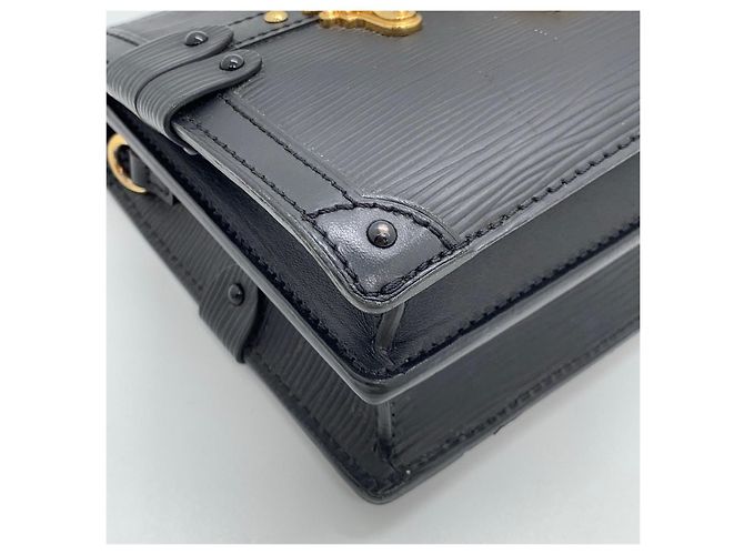 Louis Vuitton H 98 Water Ripple Soft Box Borsa a Spalla Nera in Pelle Nero - vista 5