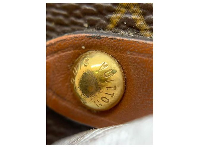 Borsa a tracolla Louis Vuitton Vaugirard in pelle marrone - vista 7