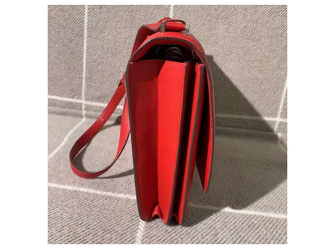 Borsa a mano Hermès Love Hermès 2002 Large Flag Rossa in pelle Rosso - vista 2