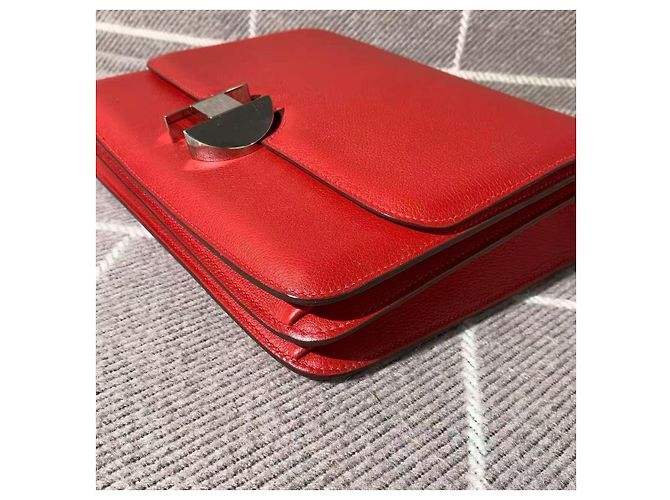 Borsa a mano Hermès Love Hermès 2002 Large Flag Rossa in pelle Rosso - vista 3