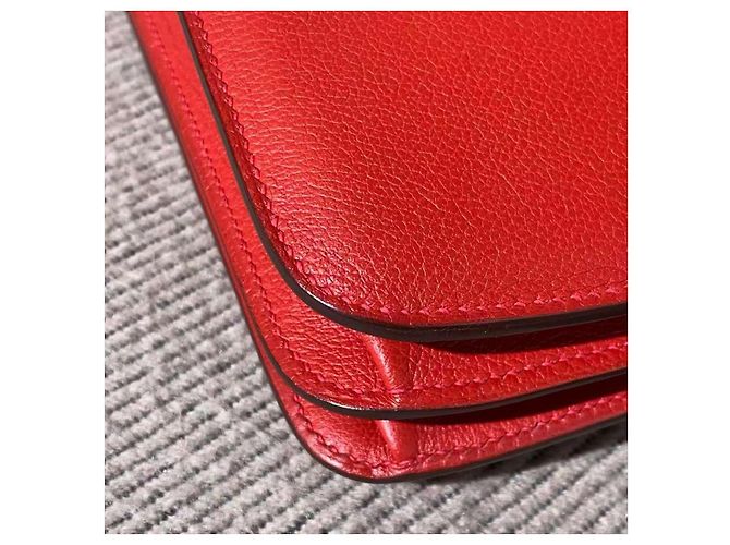 Borsa a mano Hermès Love Hermès 2002 Large Flag Rossa in pelle Rosso - vista 4