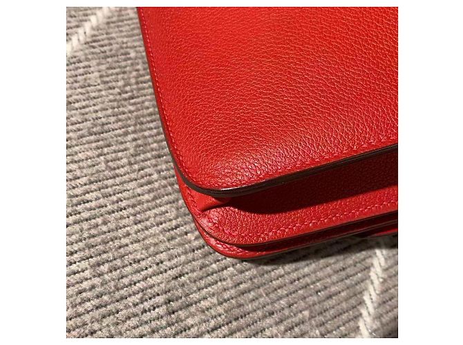 Borsa a mano Hermès Love Hermès 2002 Large Flag Rossa in pelle Rosso - vista 5