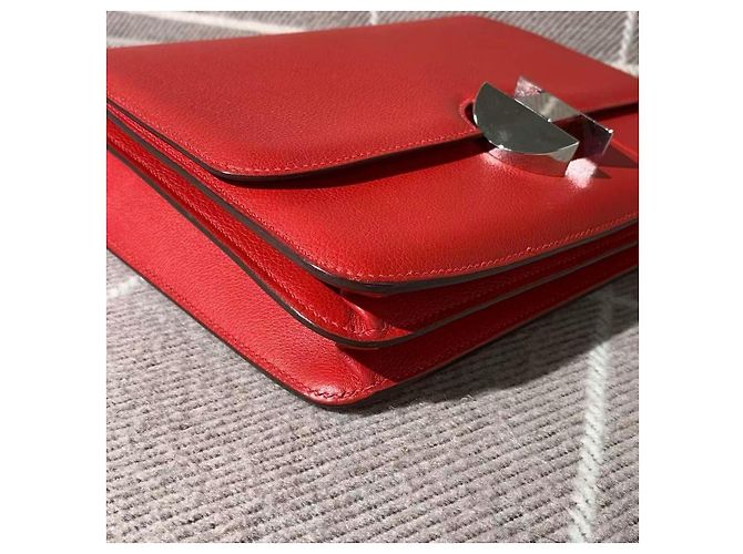 Borsa a mano Hermès Love Hermès 2002 Large Flag Rossa in pelle Rosso - vista 6