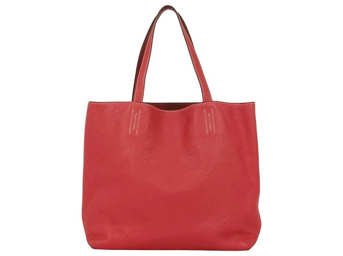 Reversible Schultertasche Double Sens 36 von Hermès Pink Rot - Ansicht 3