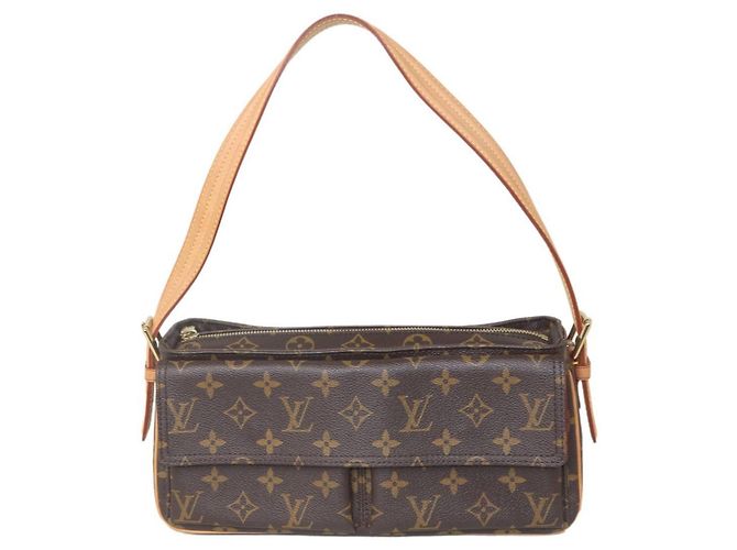 Borsa Louis Vuitton VivaCite MM Marrone - vista 2