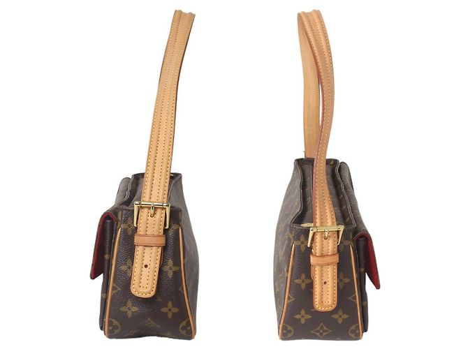 Borsa Louis Vuitton VivaCite MM Marrone - vista 4