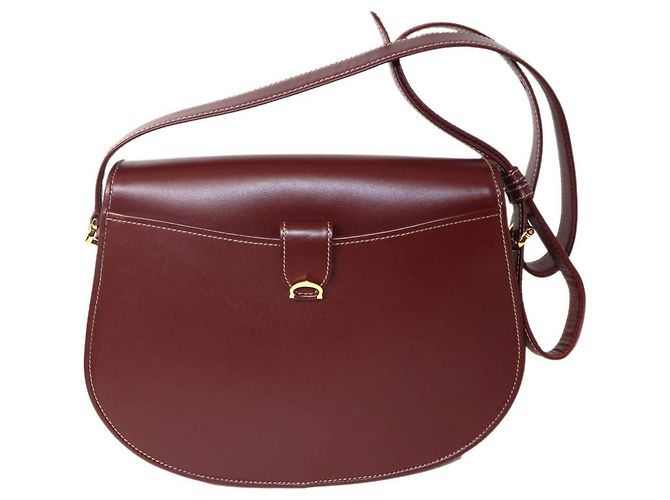Borsa a Spalla in Pelle Bordeaux Cartier Bordò - vista 3