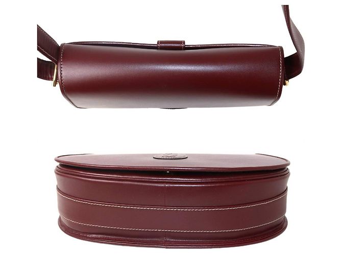 Borsa a Spalla in Pelle Bordeaux Cartier Bordò - vista 5