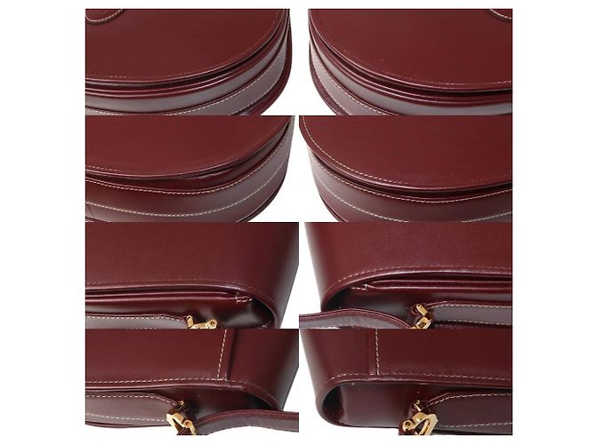 Borsa a Spalla in Pelle Bordeaux Cartier Bordò - vista 6