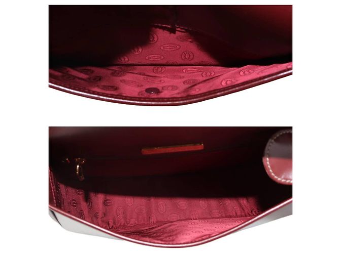 Borsa a Spalla in Pelle Bordeaux Cartier Bordò - vista 8