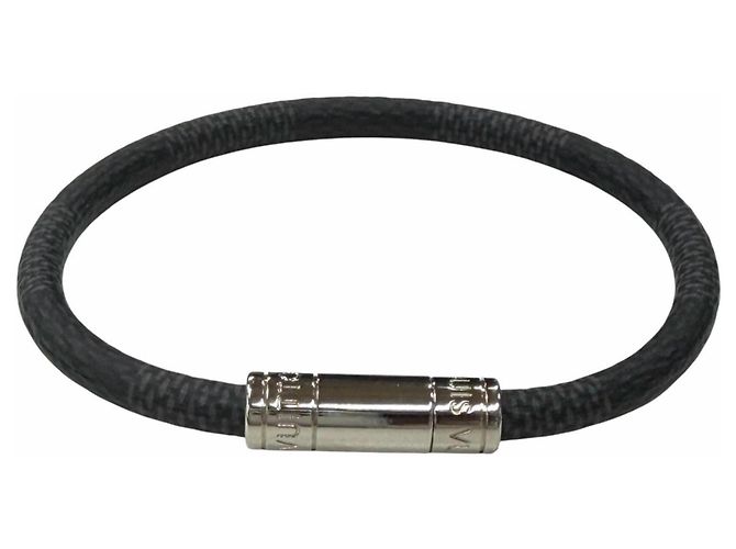 Louis Vuitton Damier Graphite Bangle Black Silvery - view 2
