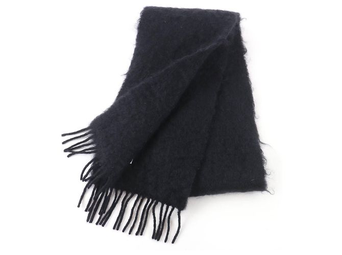 Loewe Mohair-Wollschal Schwarz - Ansicht 2