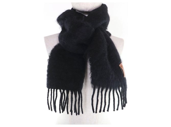 Loewe Mohair-Wollschal Schwarz - Ansicht 3