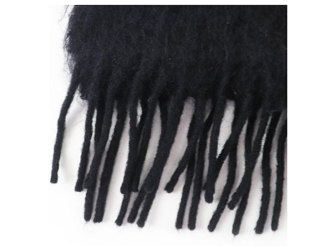 Loewe Mohair-Wollschal Schwarz - Ansicht 5