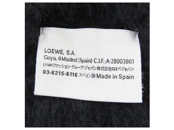 Loewe Mohair-Wollschal Schwarz - Ansicht 6