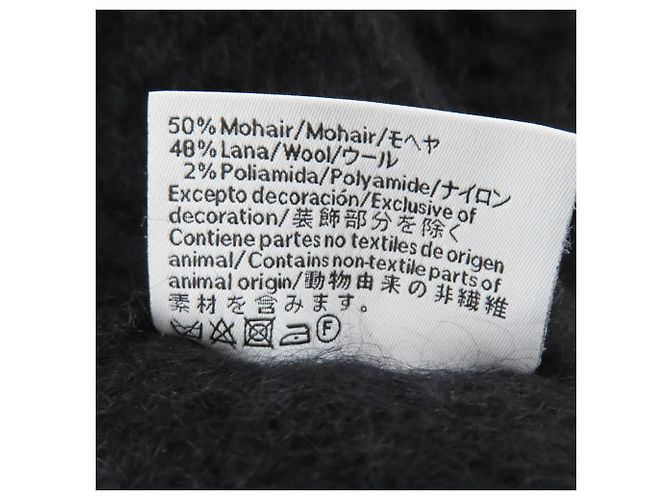 Loewe Mohair-Wollschal Schwarz - Ansicht 7