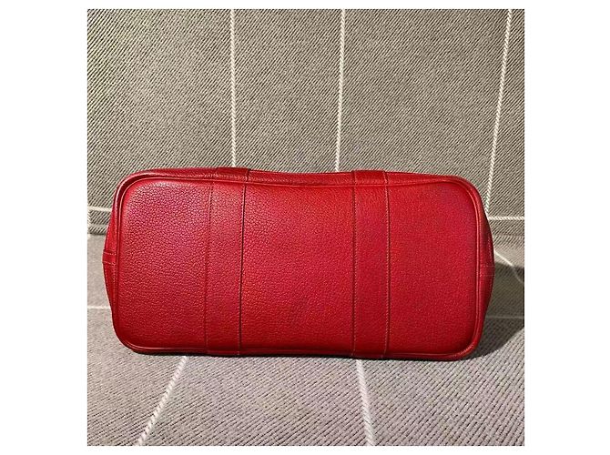 Borsa Hermès Garden Party 36 in pelle TC rossa Rosso - vista 6