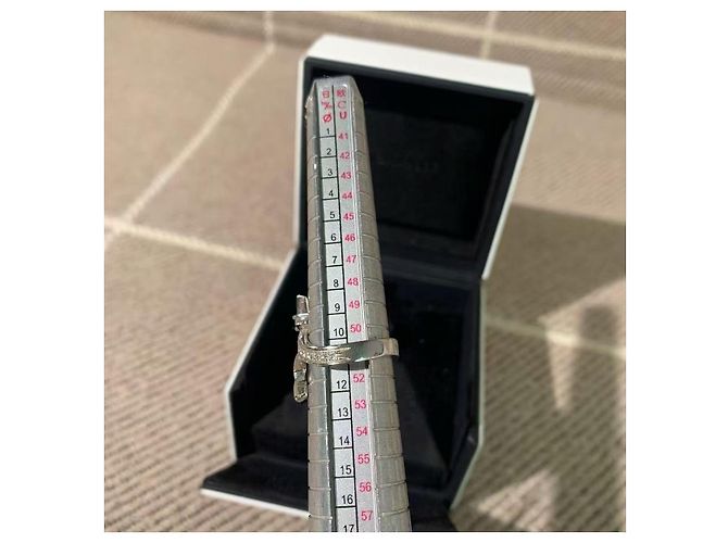 Anillo Chanel Comet de diamantes oro blanco Plata - vista 3