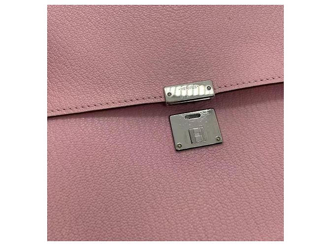 Borsa Hermès Clic 16 3Q in pelle di capra rosa Sakura - vista 4