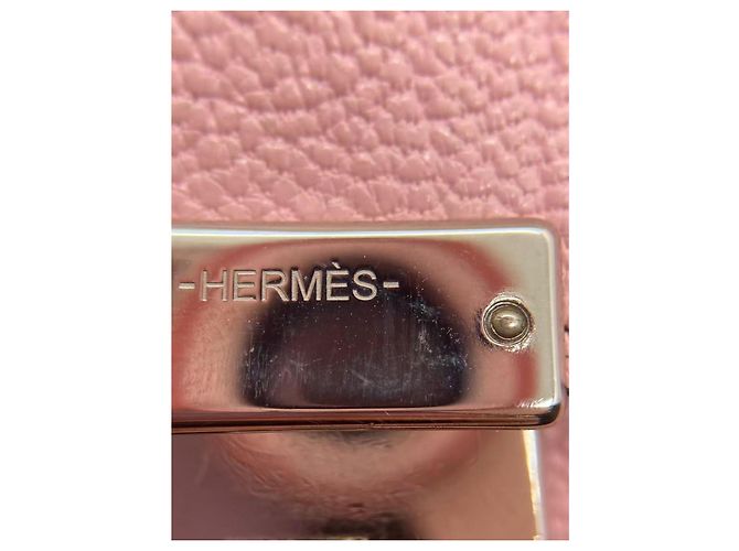 Borsa Hermès Clic 16 3Q in pelle di capra rosa Sakura - vista 6