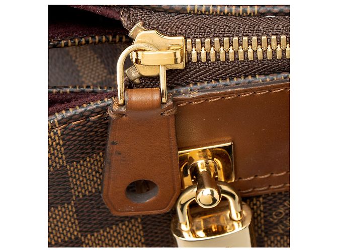 Borsa Greenwich Damier Ebene Louis Vuitton Marrone - vista 10