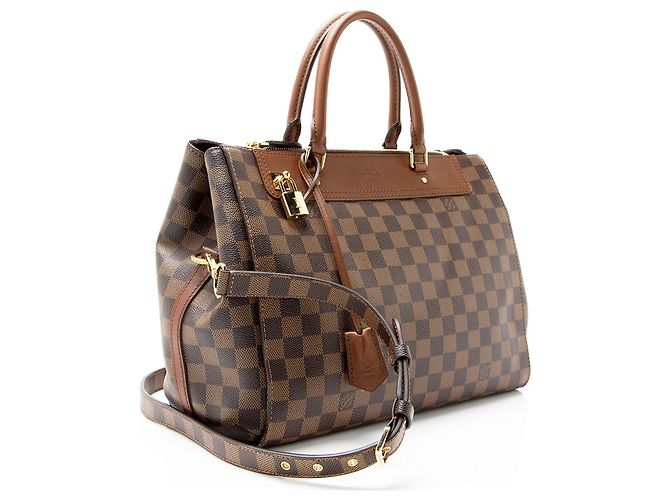 Borsa Greenwich Damier Ebene Louis Vuitton Marrone - vista 2
