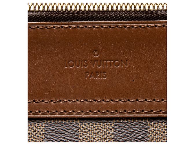 Borsa Greenwich Damier Ebene Louis Vuitton Marrone - vista 9
