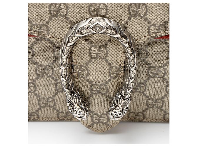 Borsa a Spalla Media Dionysus GG Supreme di Gucci Marrone Beige - vista 9