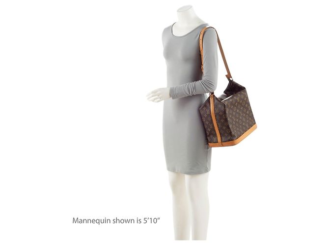 Louis Vuitton Vintage Monogramm Canvas Amfar Three Schultertasche Braun - Ansicht 5
