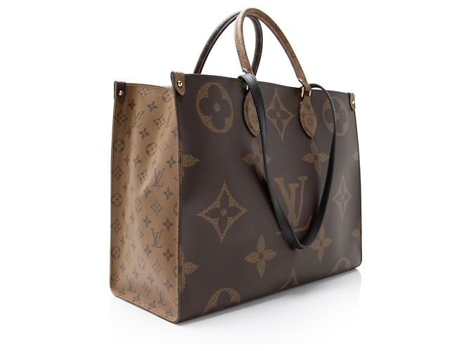 Louis Vuitton Giant Monogram Canvas Onthego GM Tote Brown - view 2