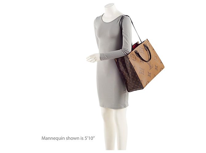 Louis Vuitton Giant Monogram Canvas Onthego GM Tote Brown - view 5