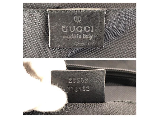Borsa a tracolla in tela GG e pelle Gucci Nero - vista 4