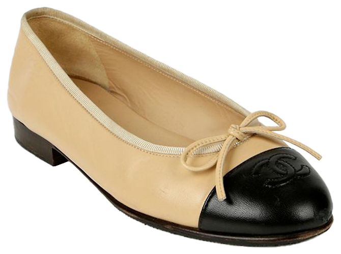Chanel Scarpe basse bicolore Nero - vista 2