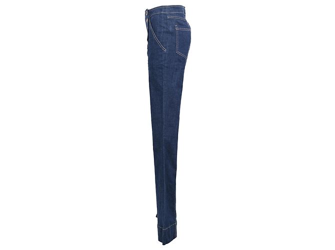 Jeans de marinero acampanados de cintura alta Ulla Johnson Ashton en denim azul - vista 2