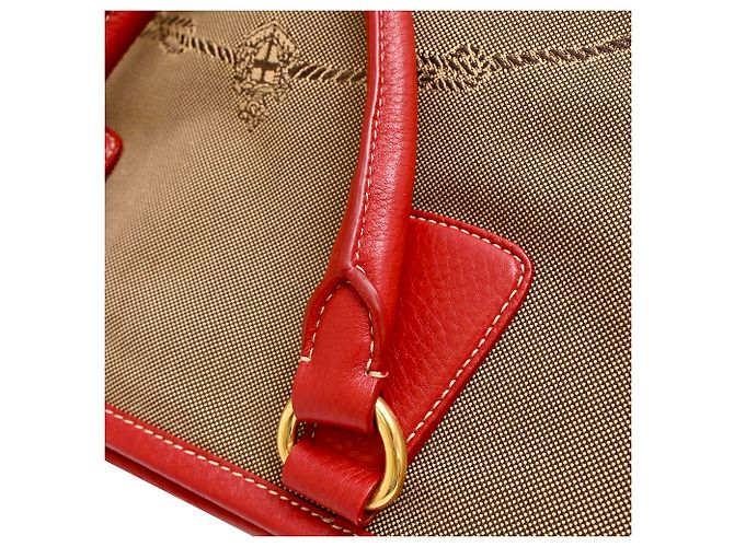 Prada 2-Wege Tote Bag aus braunem Canvas - Ansicht 17