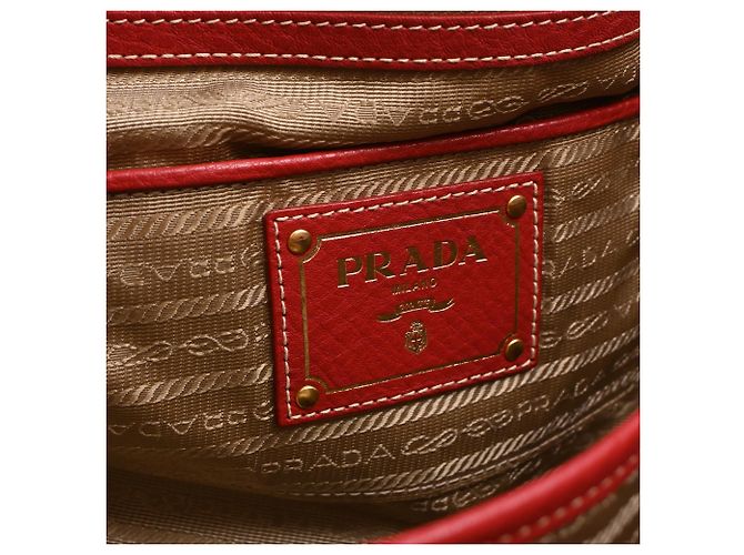 Prada 2-Wege Tote Bag aus braunem Canvas - Ansicht 6